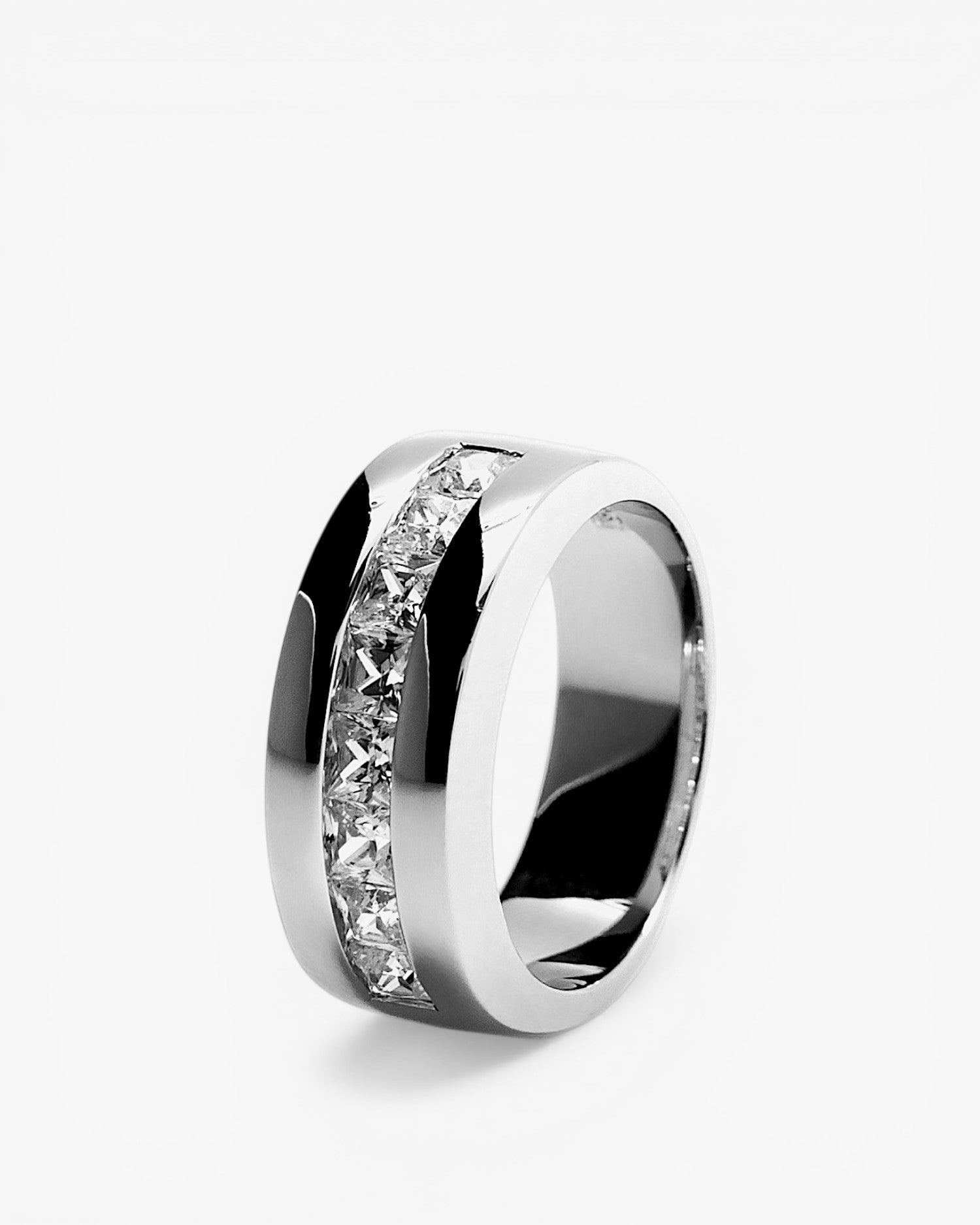 Anillos circonitas talla princesa carril central