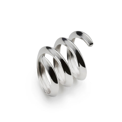 Anillo de plata diseño original en espiral-LINEARGENT