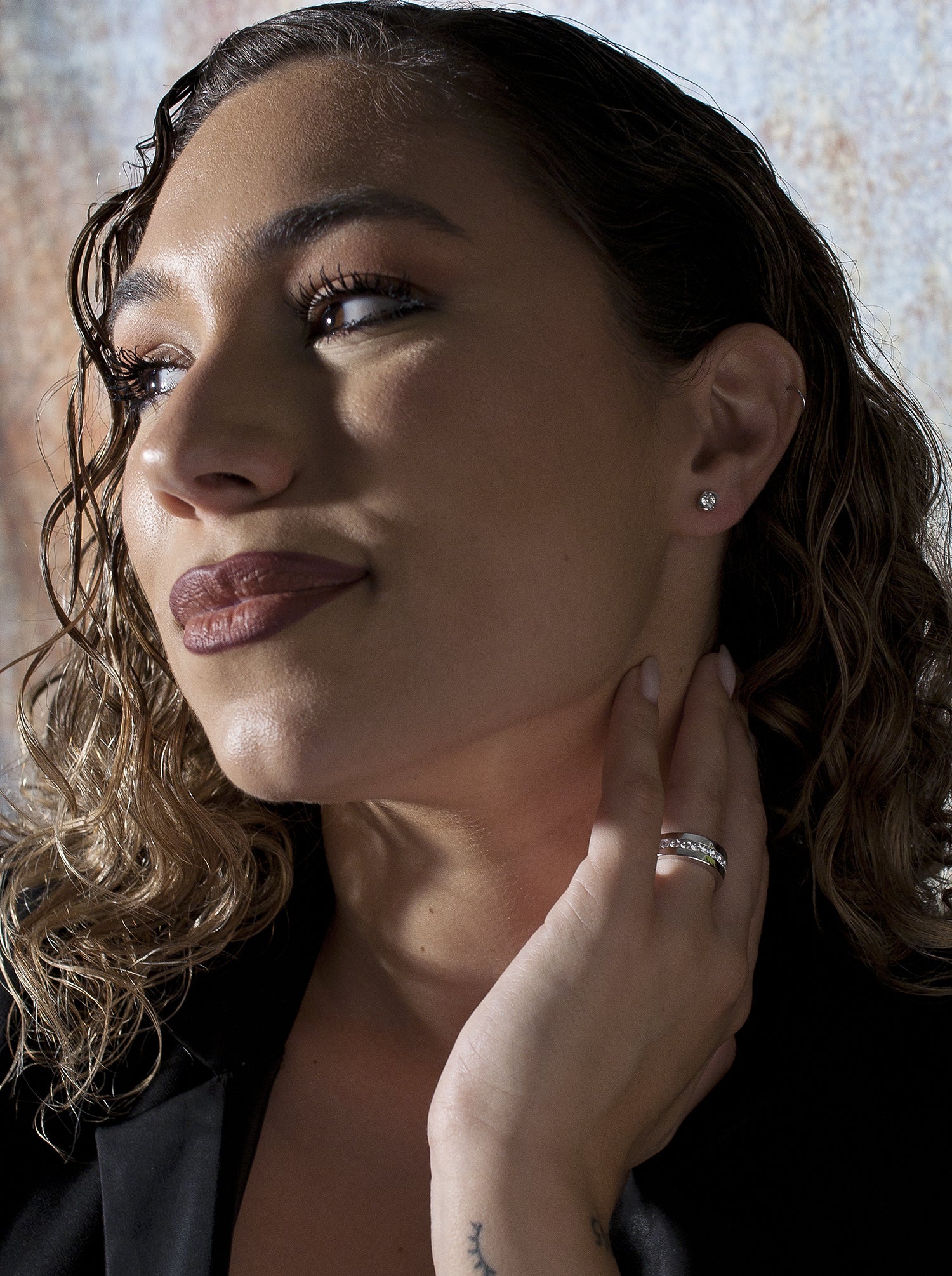 zirconias Rings design rails Smooth Silver and zirconias