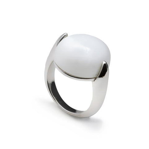 Bagues avec de design LINEARGENT blanche LINEARGENT