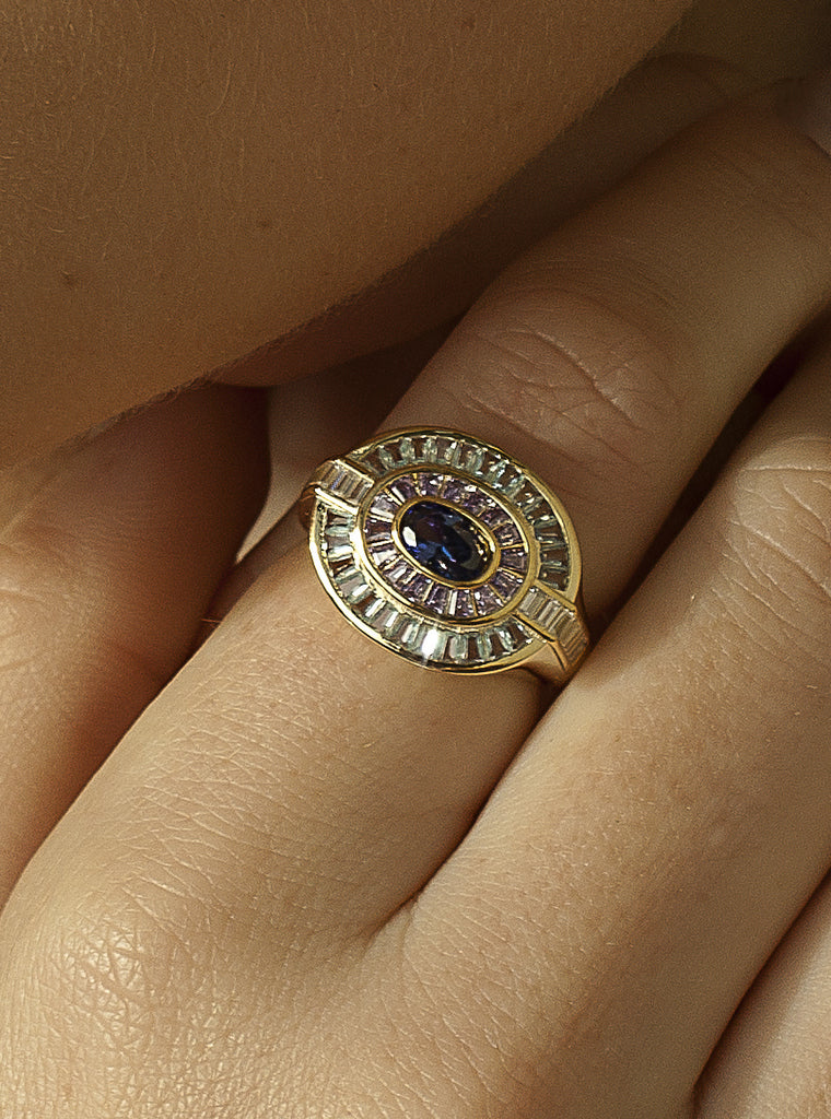 Bagues avec pierres  ovalesde LINEARGENT