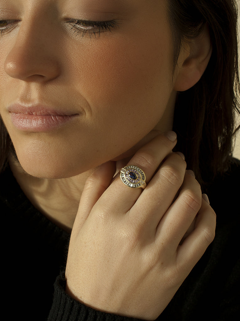 Bagues avec pierres  ovalesde LINEARGENT