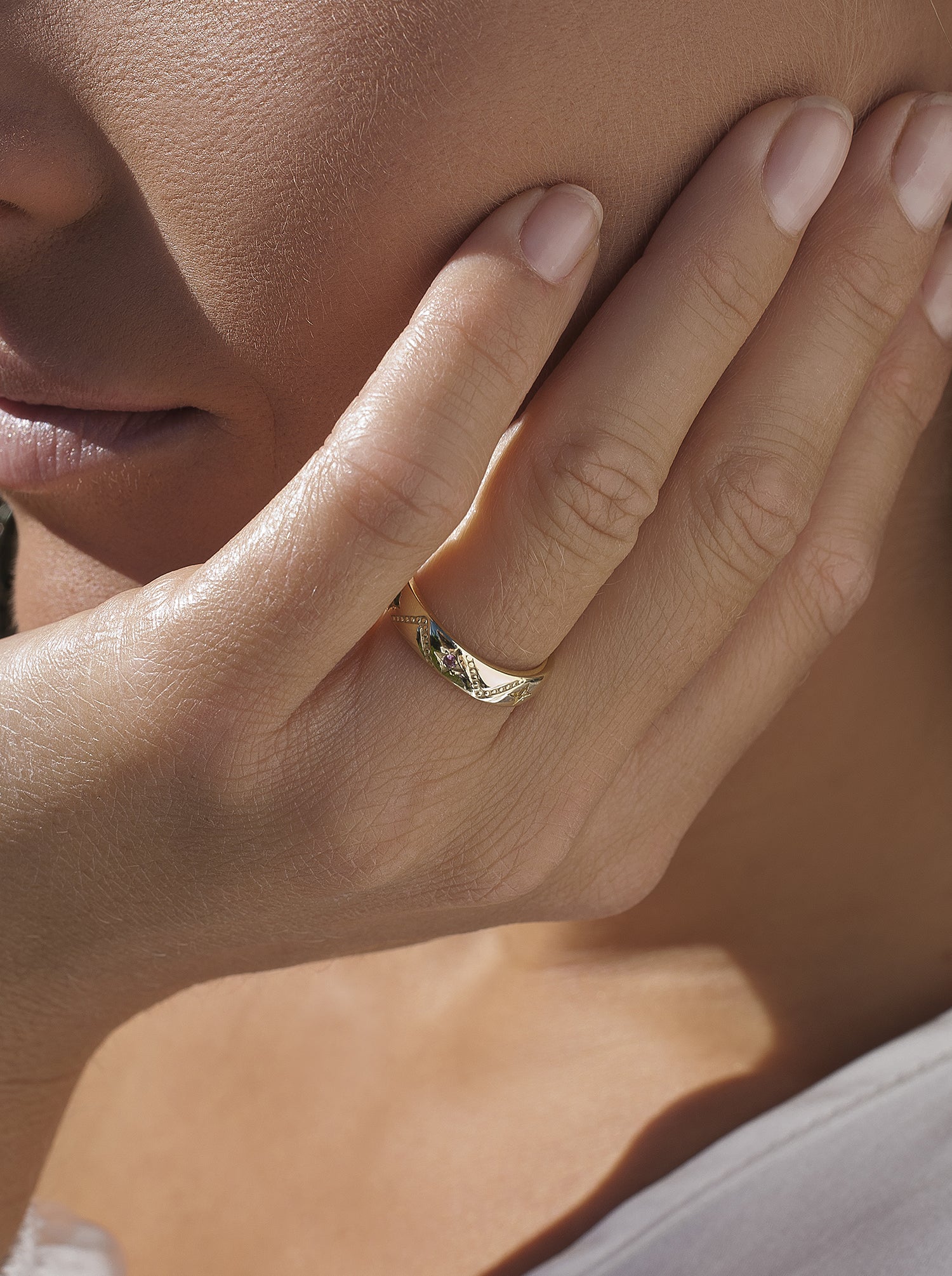 Anillos con piedras diseño de estrellas multicolores-LINEARGENT