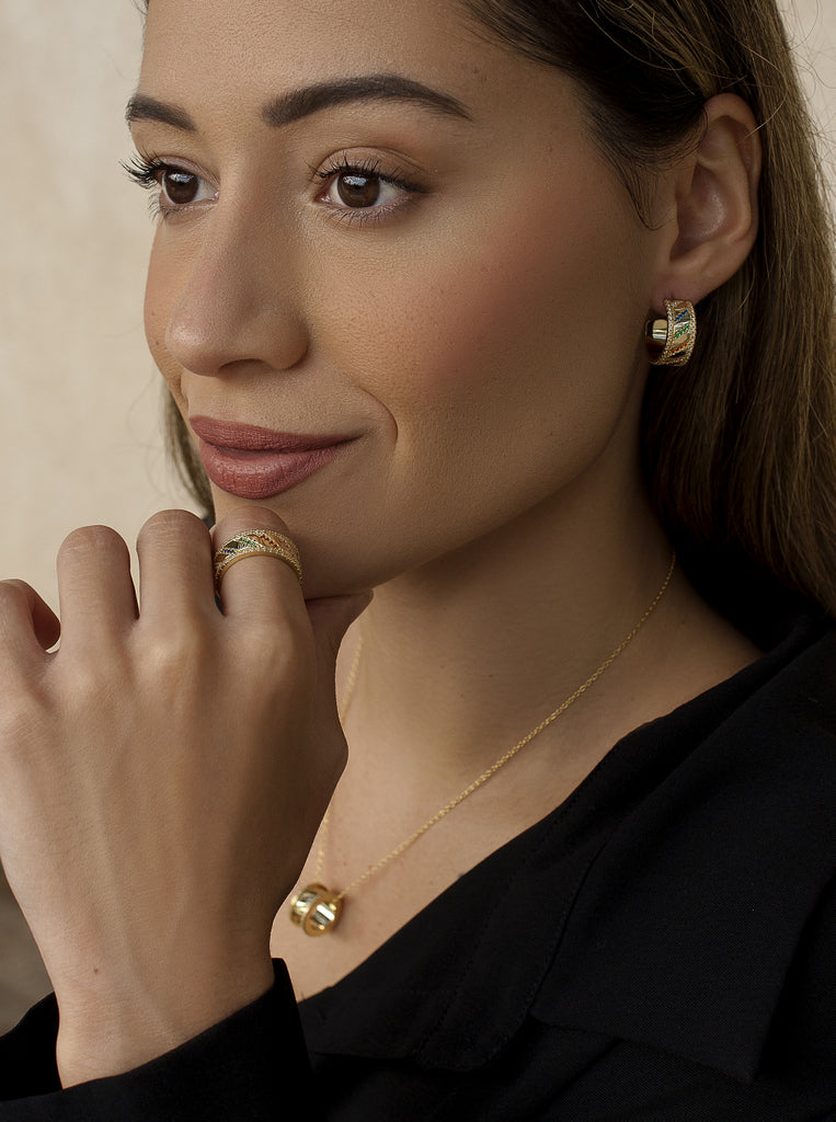 Bagues avec pierres argent de multicolore