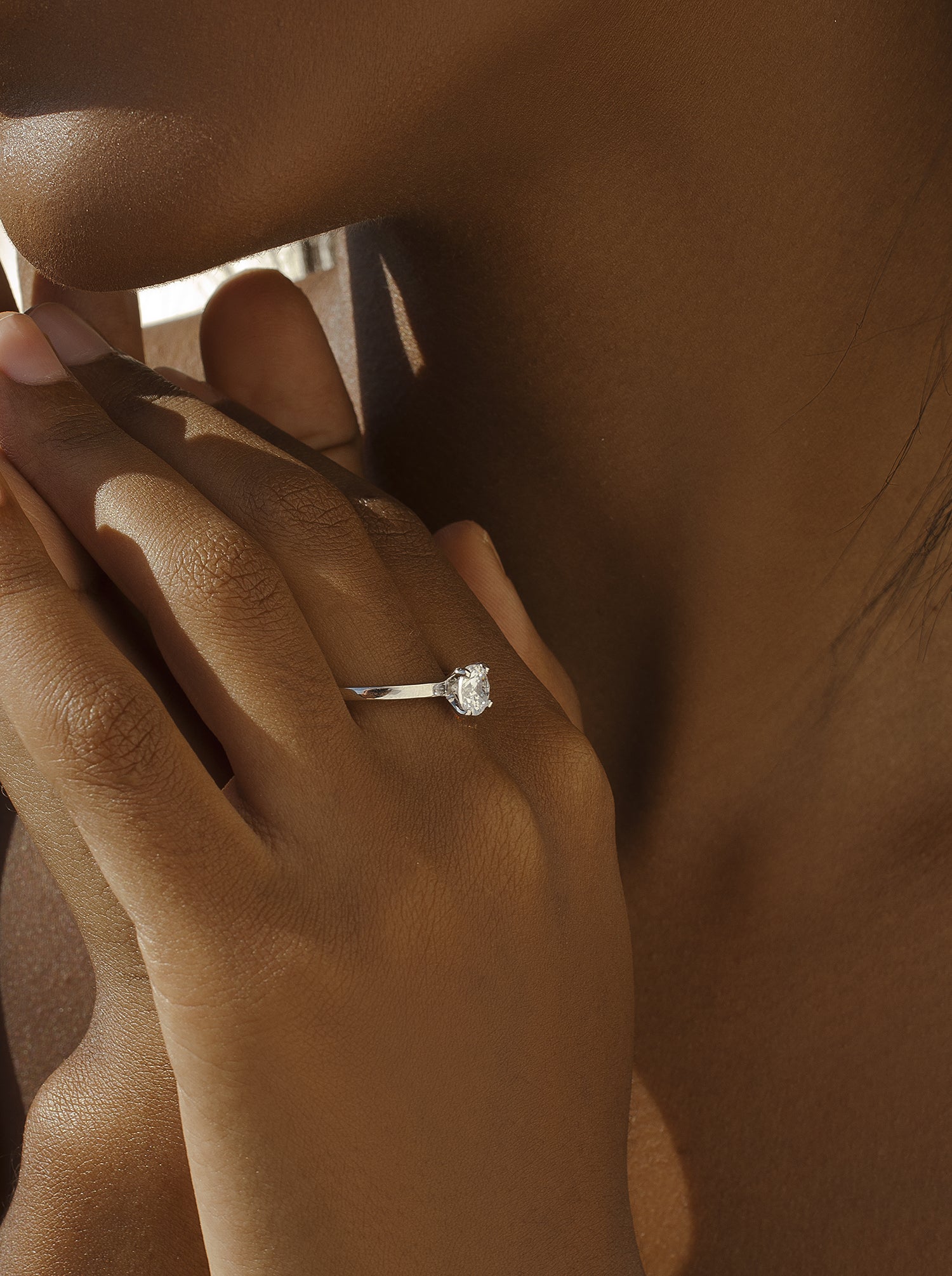 Silver engagement Rings design very fine