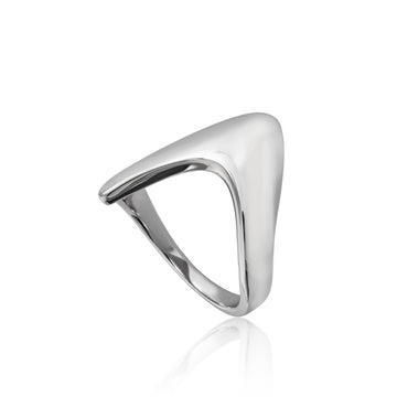 Anillos de diseño de plata diseño punta triangular