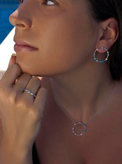 Anillos finos diseño de cuarzos adamantinos multi forma