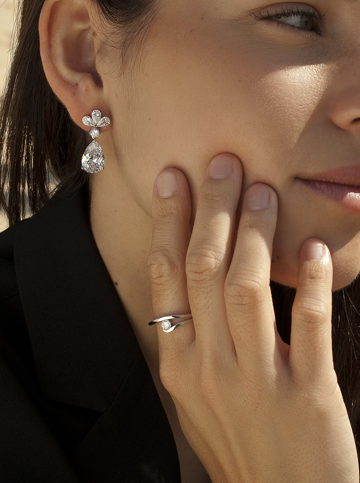 fins design original avec quartz adamantine LINEARGENT