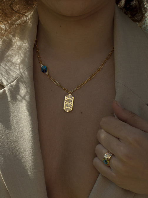 Rings Large multicolored with zirconias plated in gold