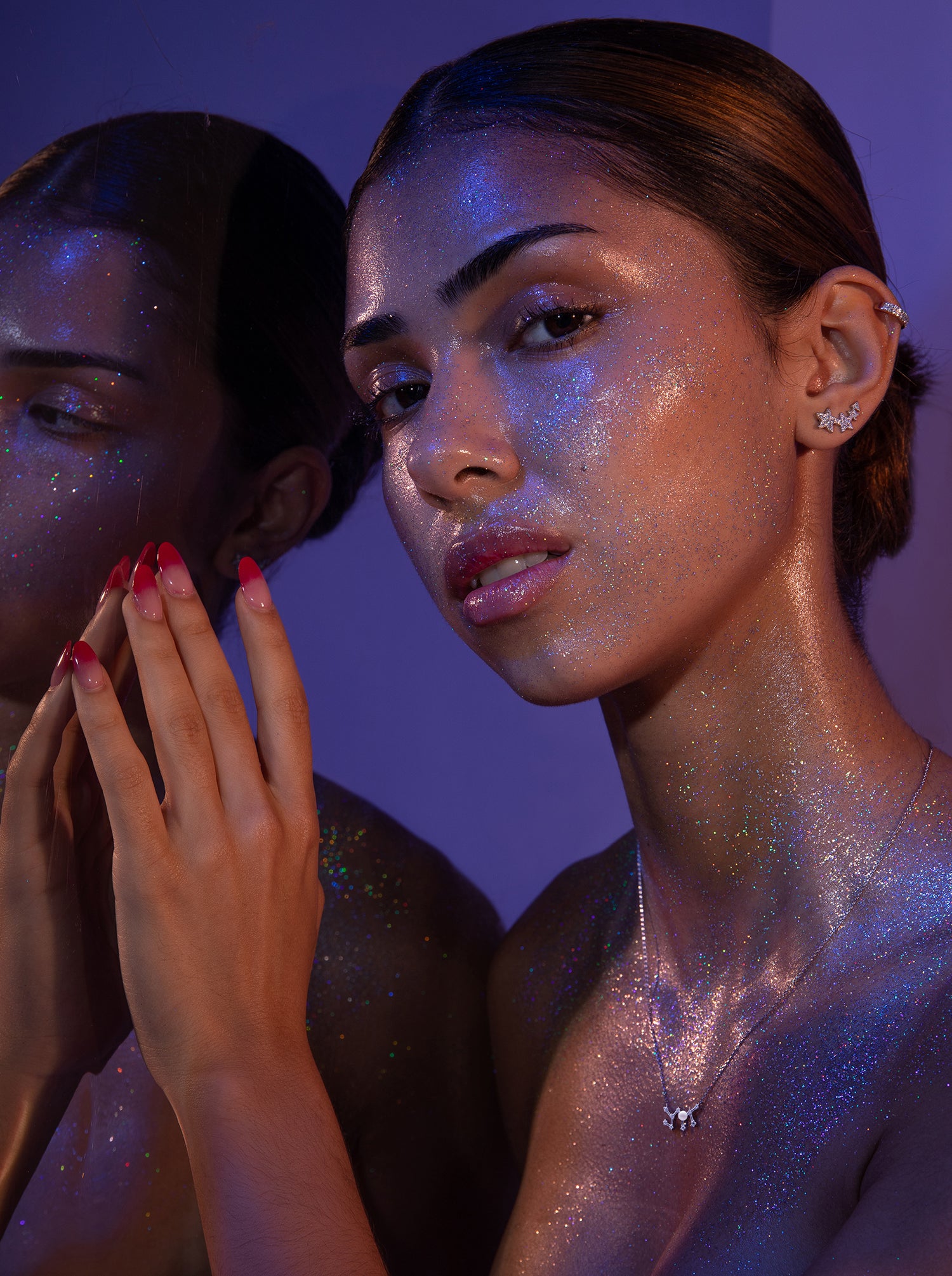 pendentif Constellation SAGITTARIUS de argent avec perle de  naturel