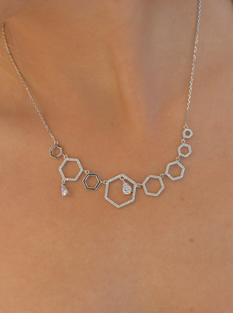 pendentif brillante avec design LINEARGENT