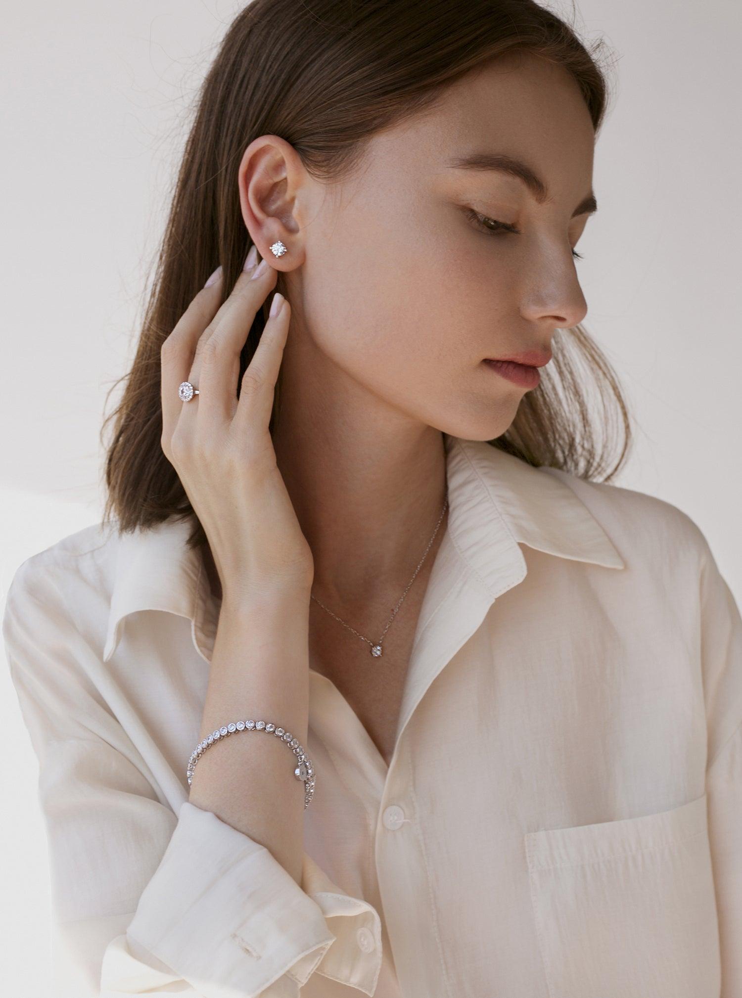 petits pendentifs avec zircon et LINEARGENT