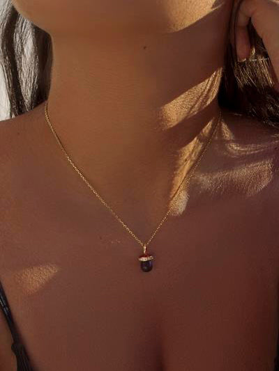 Colgantes plata originales con motivo de chupete amatista y esmalte rojo-LINEARGENT