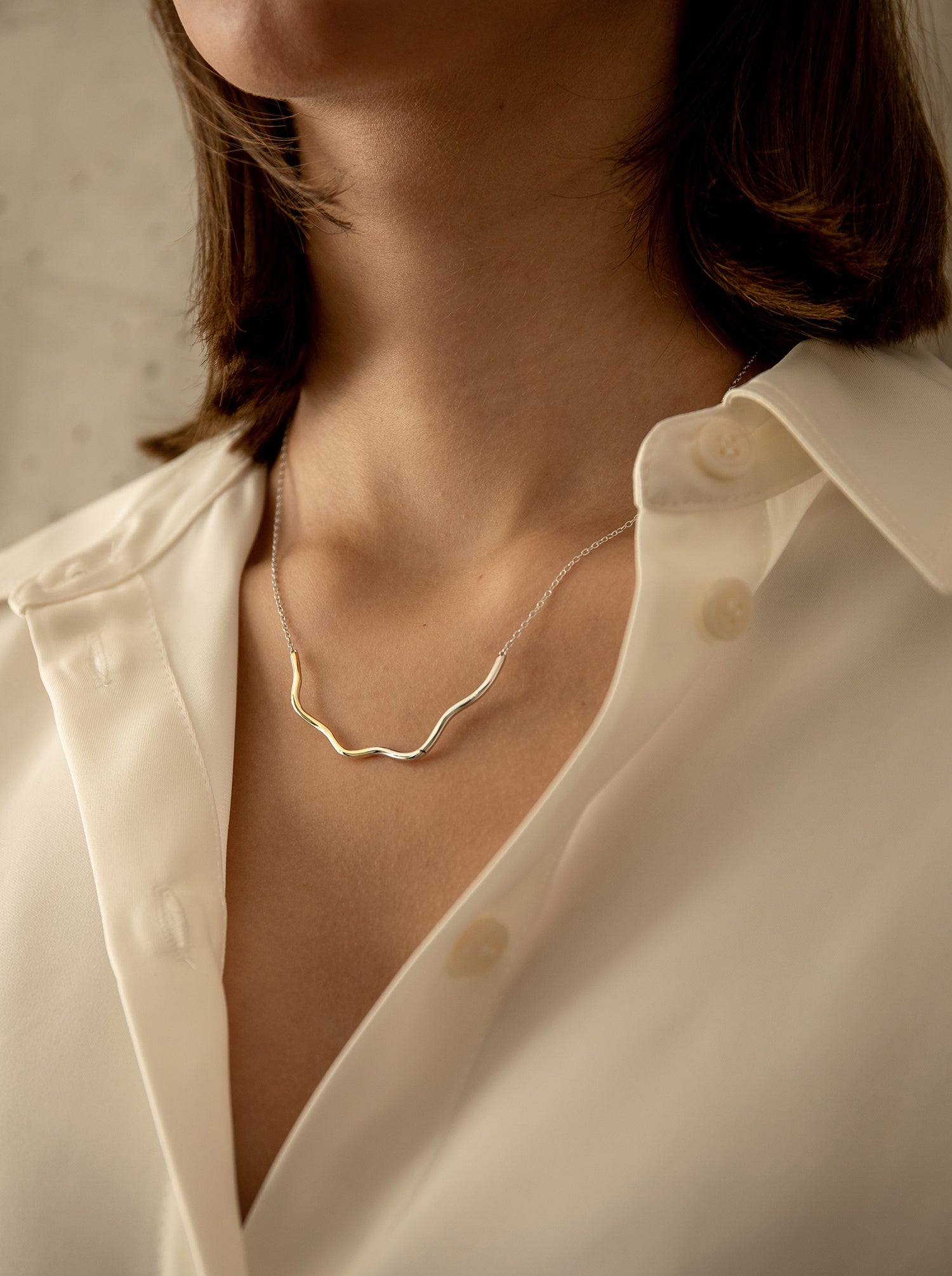 Colgantes plata originales diseño irregular en plata lisa