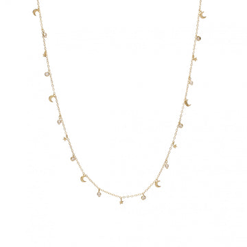 Collares con colgantes en plata baño en oro diseño variado