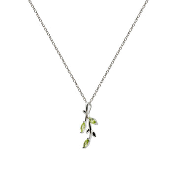 Collares con piedras diseño garden tono verde