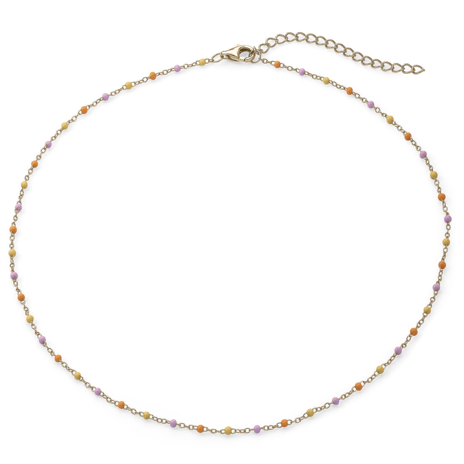 Collares cortos de plata con cadena diseño sunset-LINEARGENT