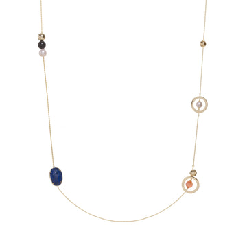 Collares largos de plata diseño elegante y moderno