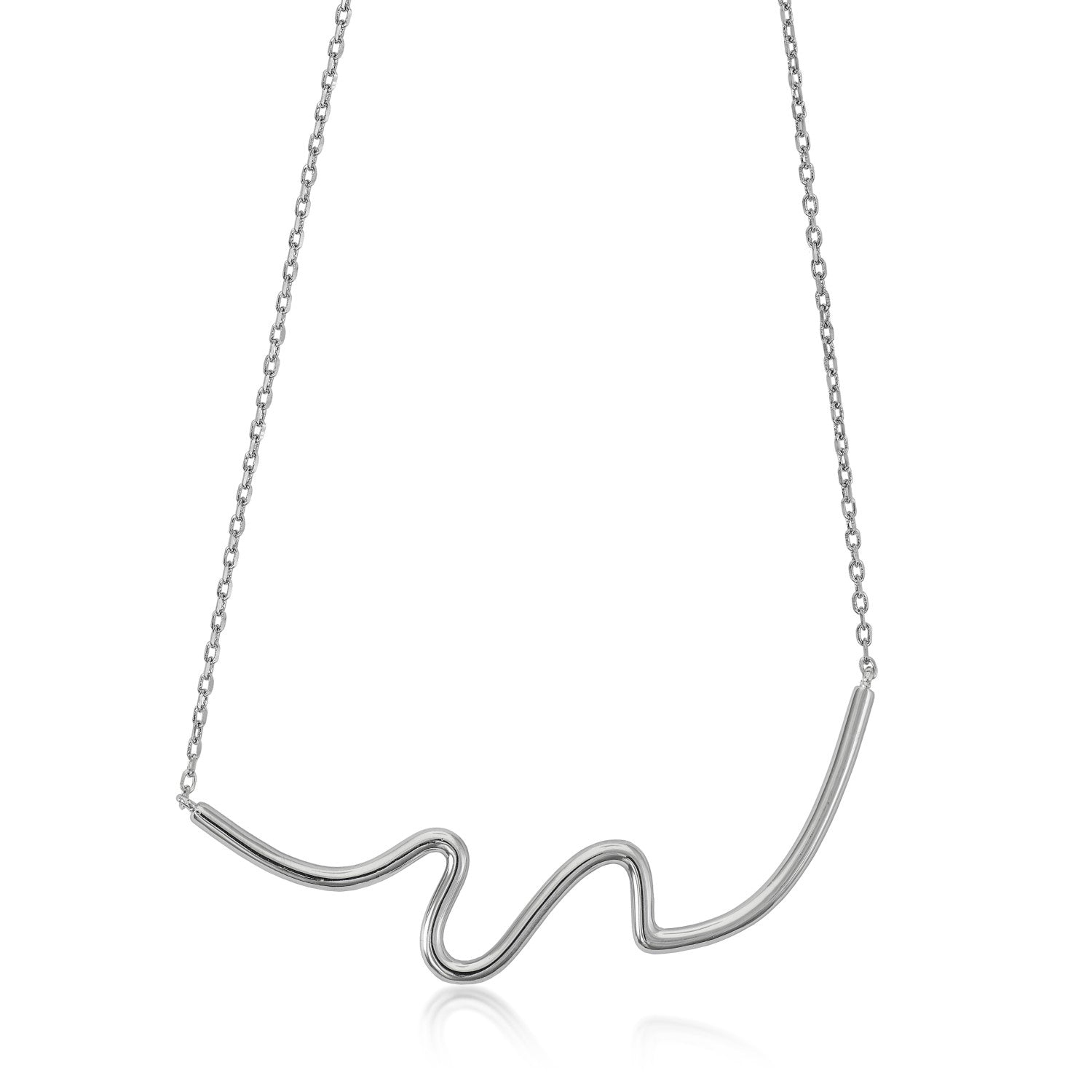 Collares plata originales diseño fino irregular-LINEARGENT
