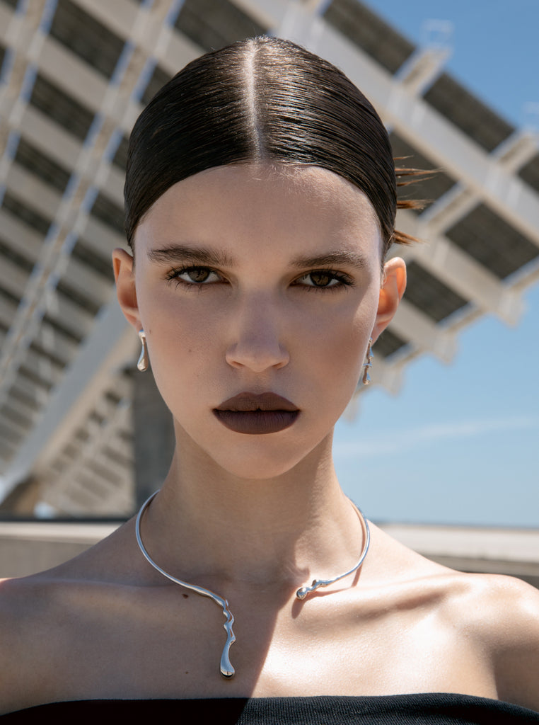 necklaces silver original design organic and LINEARGENT