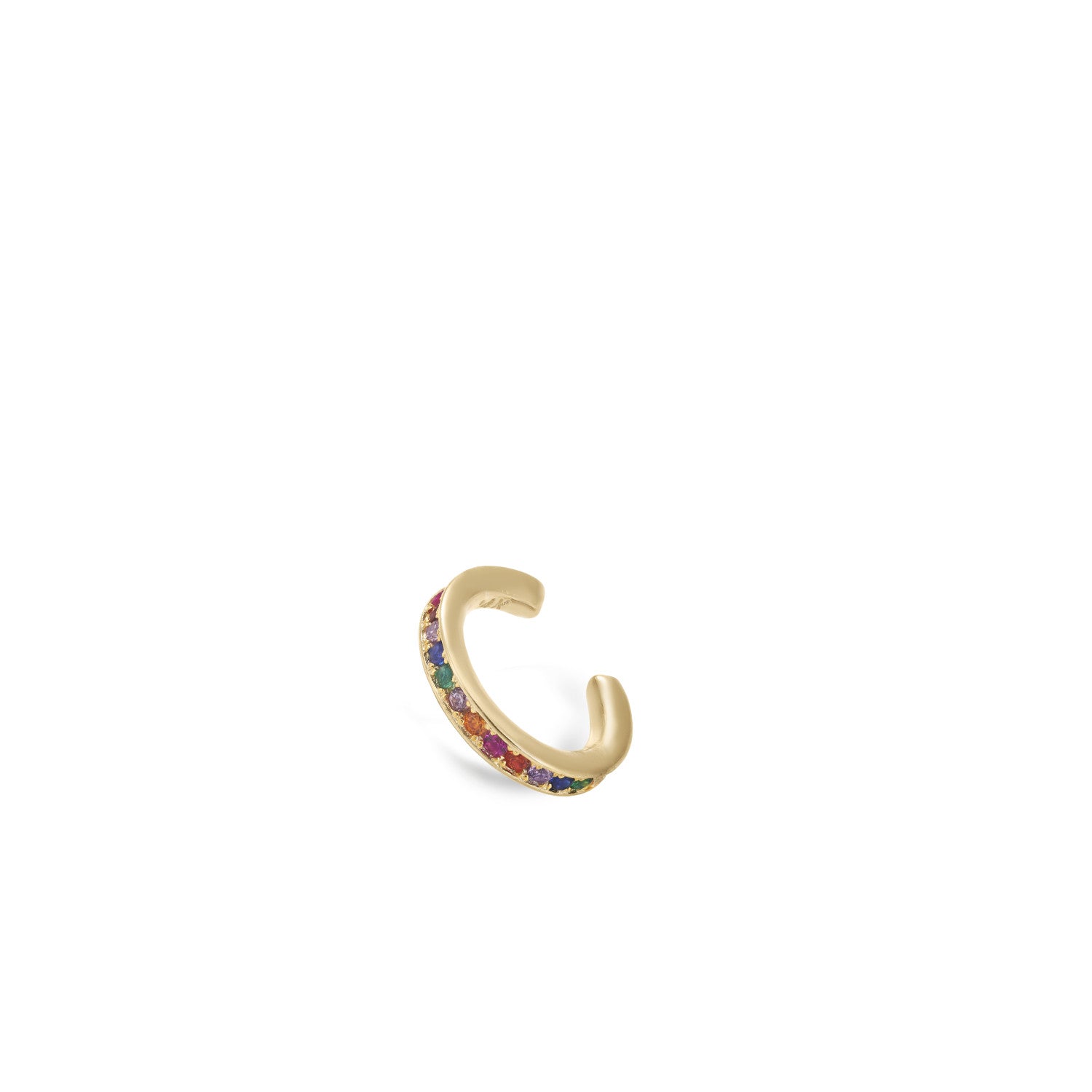 Ear cuff de plata modelo multicolor-LINEARGENT