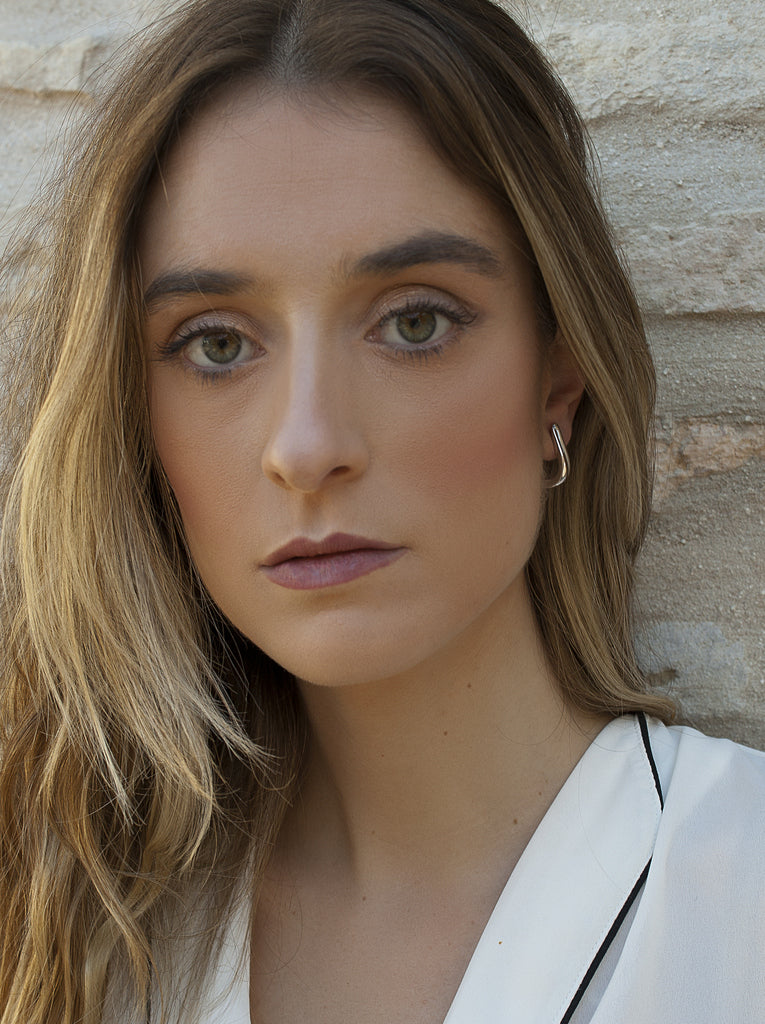 earrings hoop from design oval style Minimalist