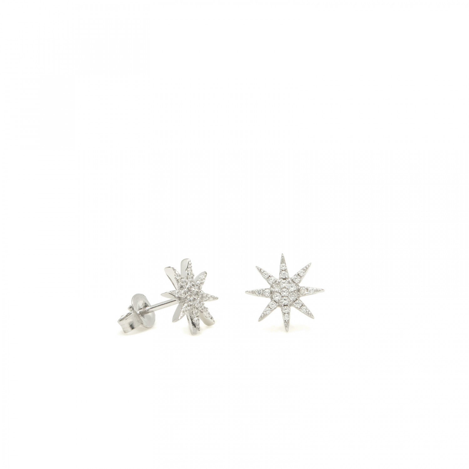 petits  boucles d'oreilles brillants avec LINEARGENT