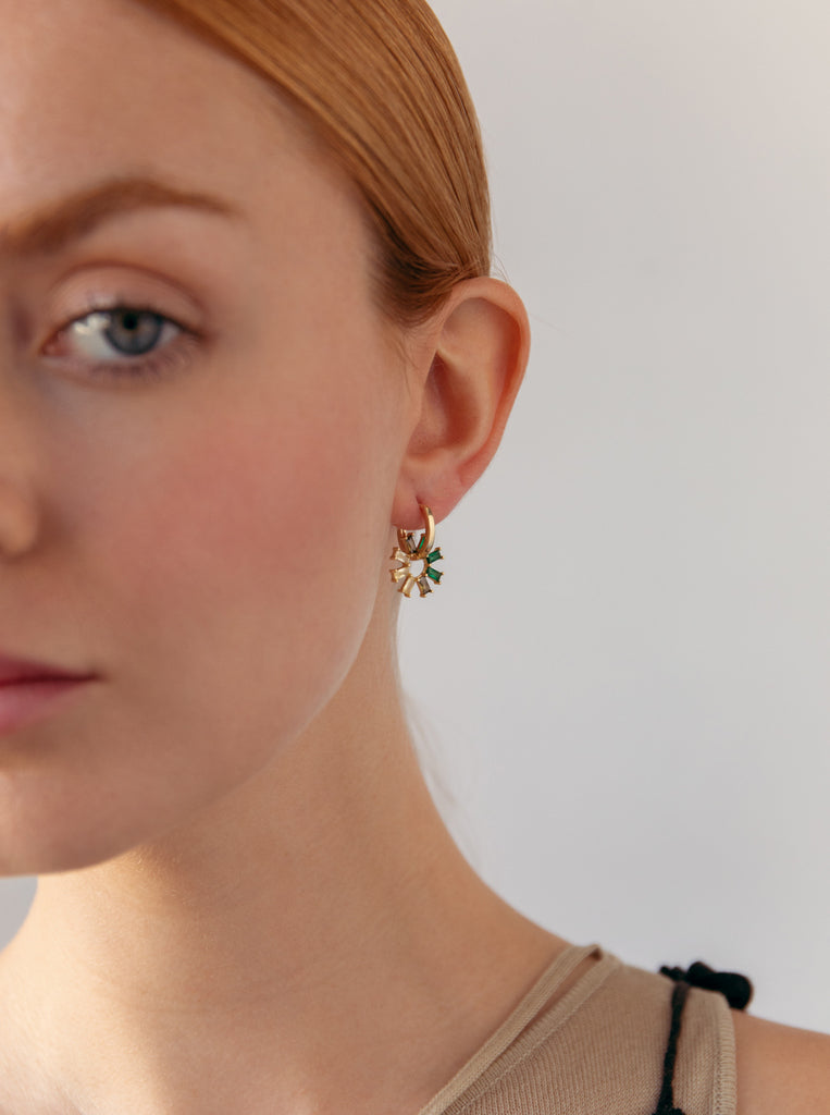 Boucles d'oreilles de pierres de LINEARGENT