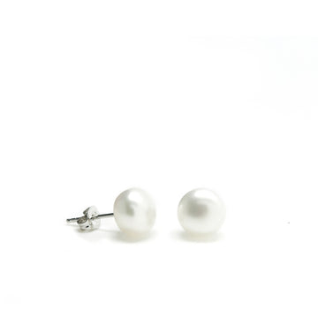 Pendientes novia perla pequeños diseño clásico y liso