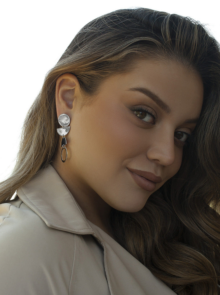 Boucles d'oreilles originaux de design cercles et LINEARGENT