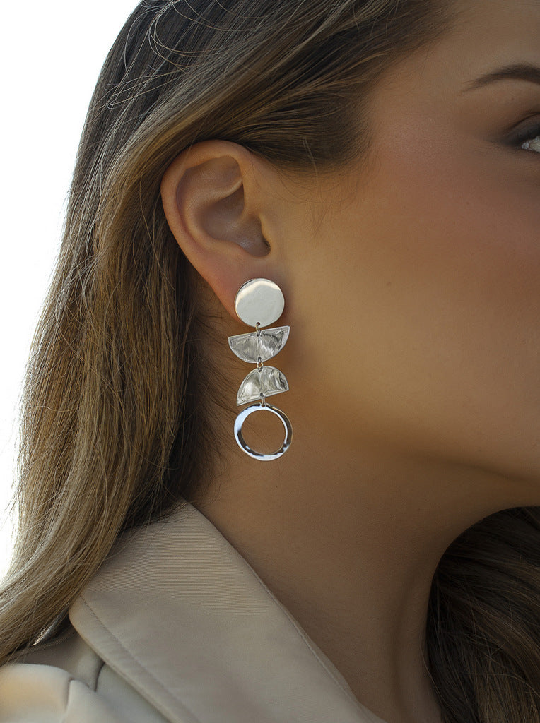 Boucles d'oreilles originaux de design cercles et LINEARGENT