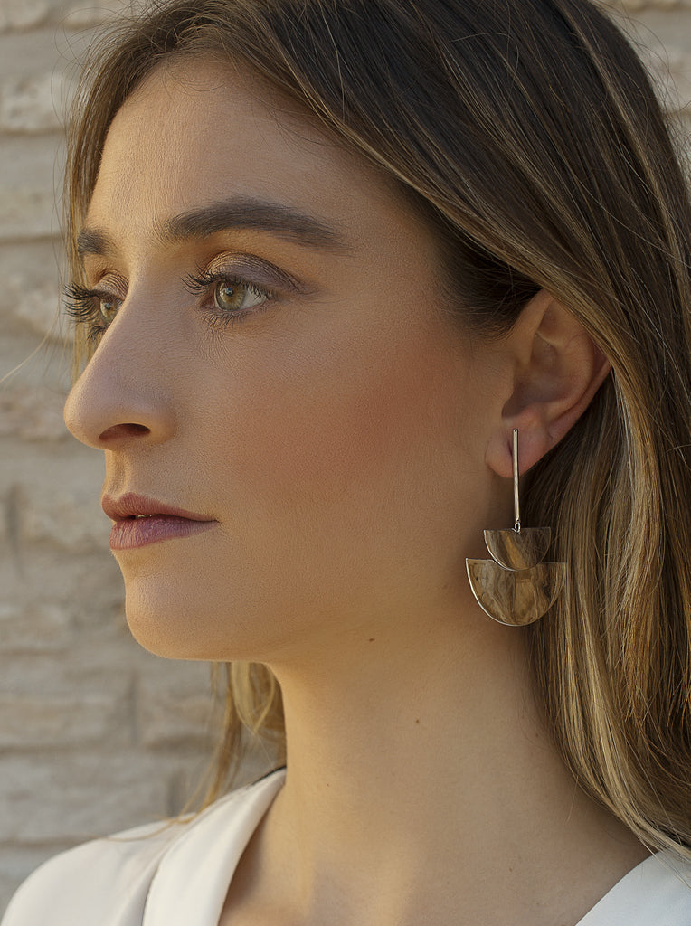 earrings original design from double LINEARGENT