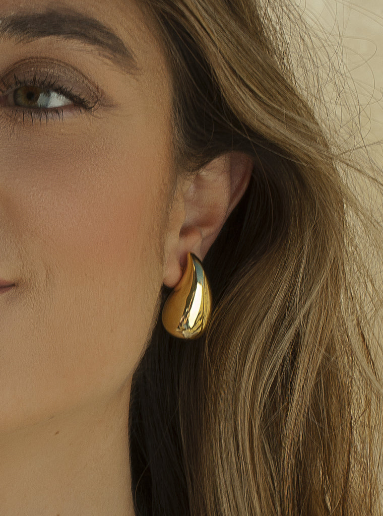 Boucles d'oreilles originaux en forme de grosse LINEARGENT