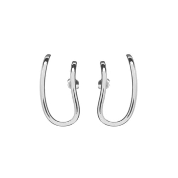 Pendientes originales plata diseño aro tragus