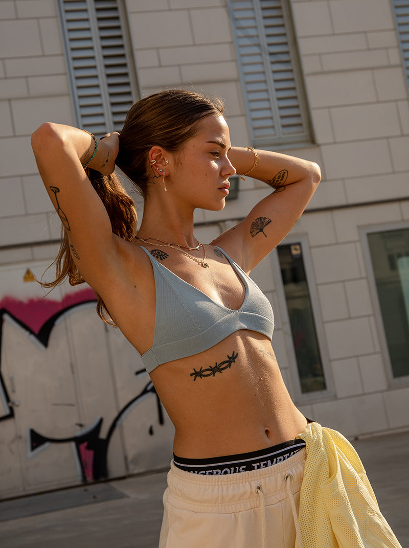 Piercing with pendants design hoop with LINEARGENT