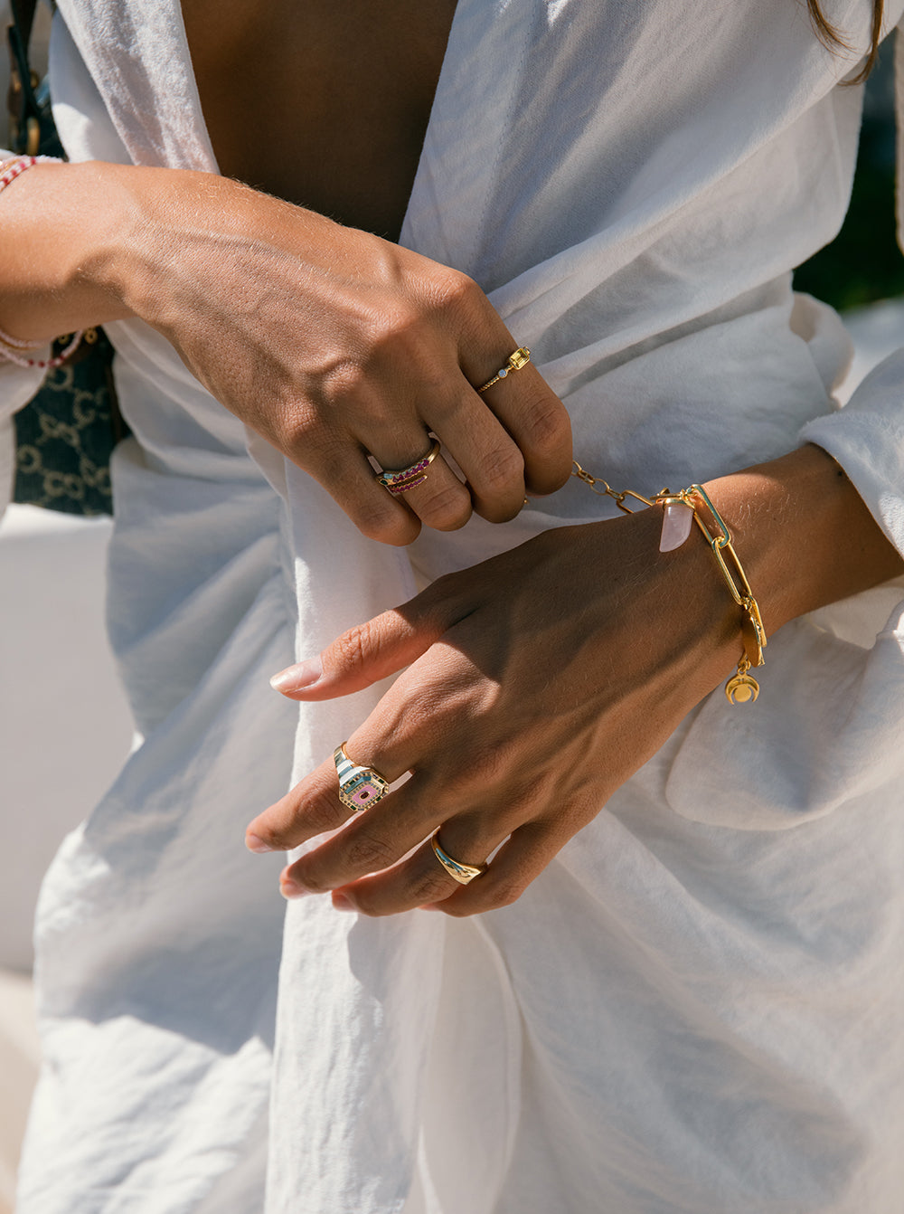 Pulseras con colgantes de plata diseño medalla-LINEARGENT