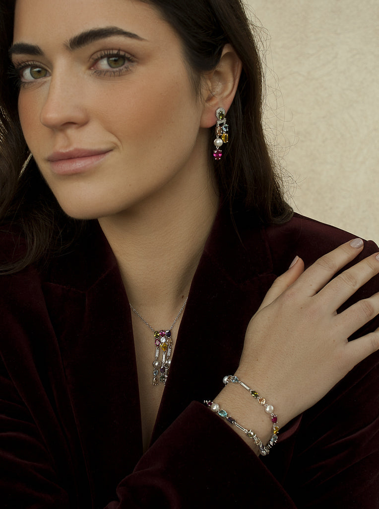 bracelets avec pierres design elegante et LINEARGENT