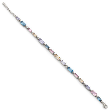 Pulseras con piedras diseño en tonos cálidos