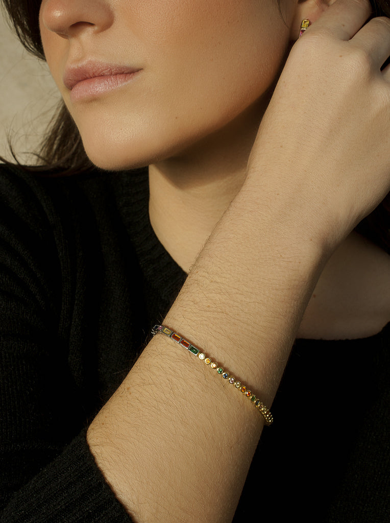 bracelets avec LINEARGENTbicolore argent LINEARGENT