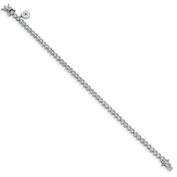 Pulseras riviere con chatones de circonitas redondos