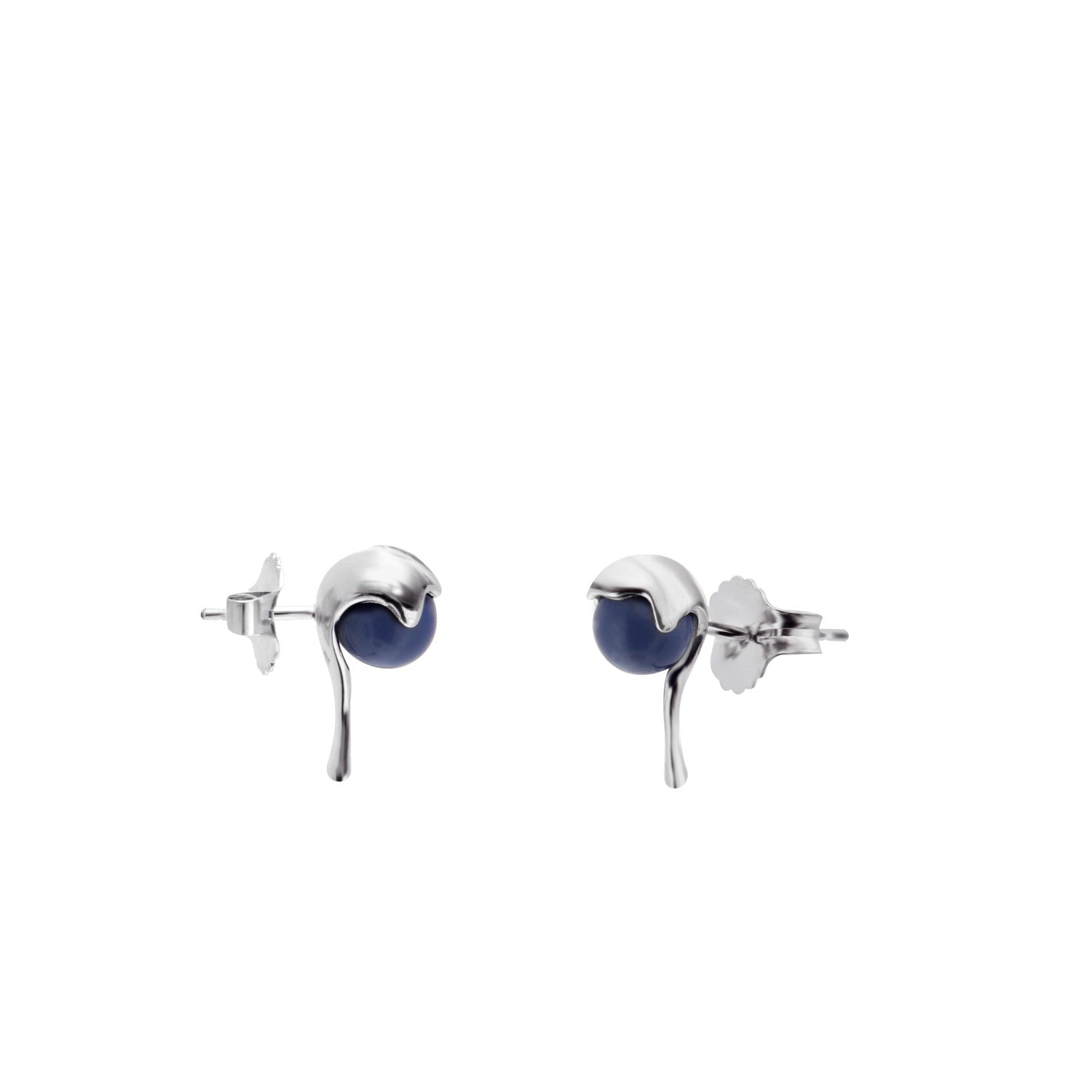 Earrings - Original earrings with liquid enamel design