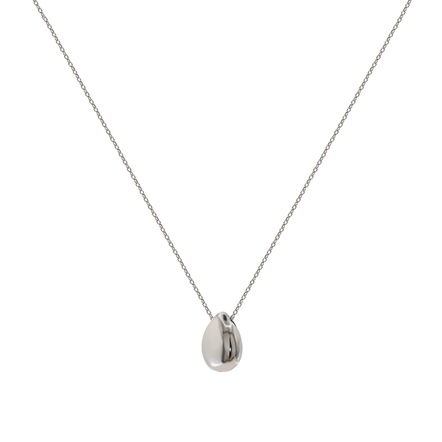 Small ready-made silver drop-shaped pendants