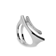 Anillos de diseño de plata estilo minimalista