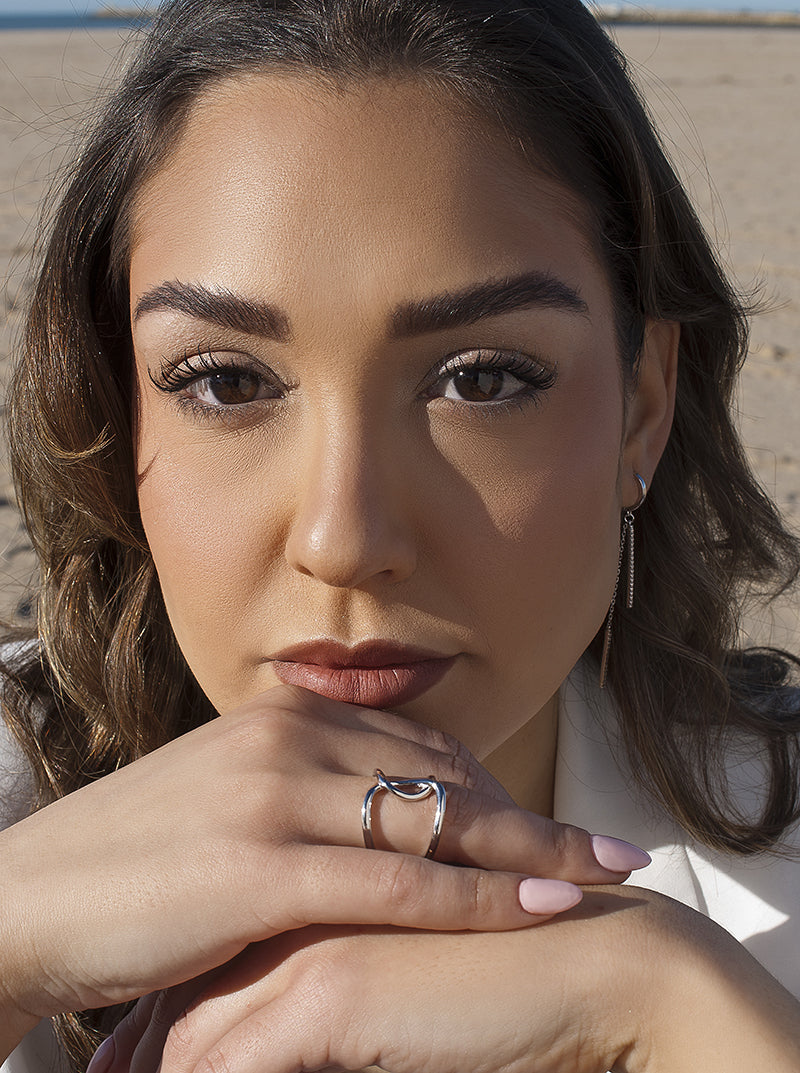 ring wide silver design original