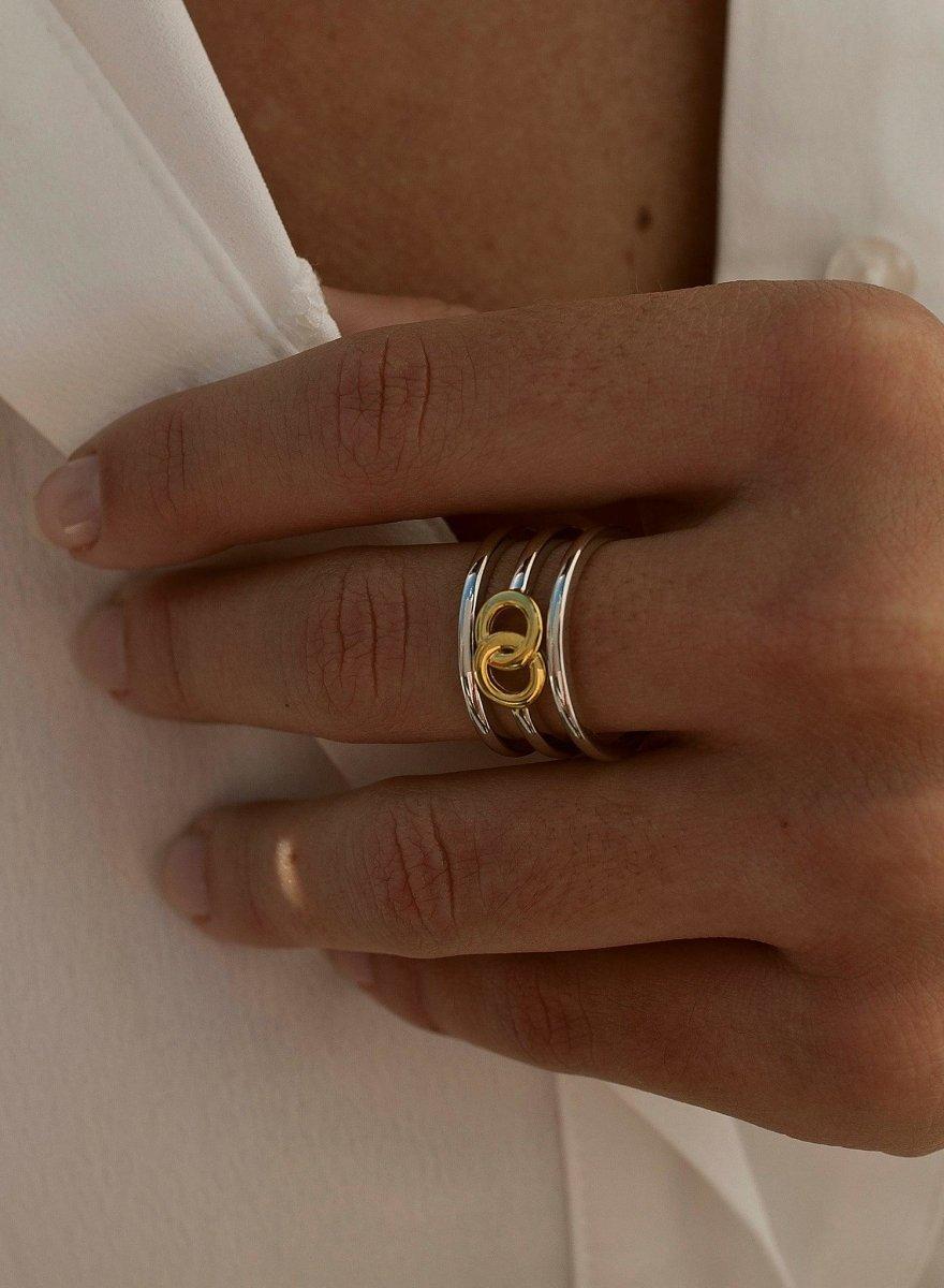 bagues larges detail circulaire  centralLINEARGENT