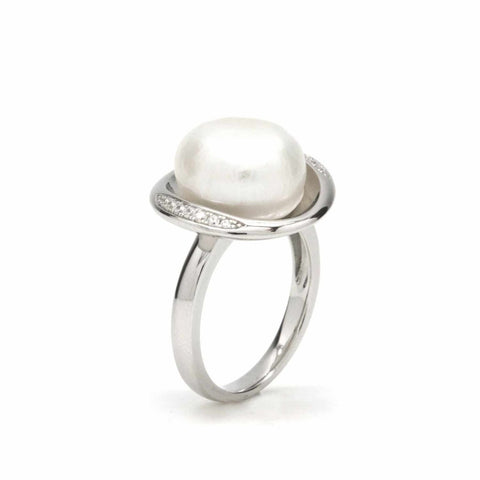 bagues avec perles  rondes et LINEARGENT