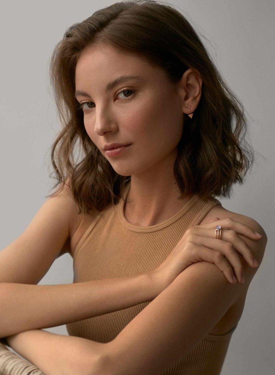 Bagues avec pierres design quartz adamantine et zircons-LINEARGENT