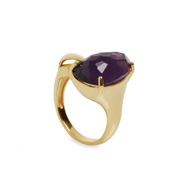 Anillos con piedras diseño de cuarzo adamantino zafiro