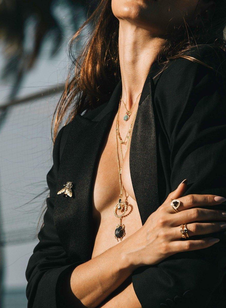 bagues avec pierres design original et zircons-LINEARGENT