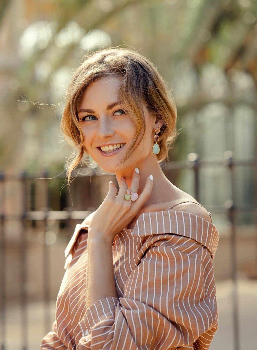 bagues avec pierres en argent triple LINEARGENT